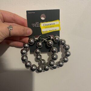 *SOLD* Wild Fable | Silver Hoop Earrings | NEW